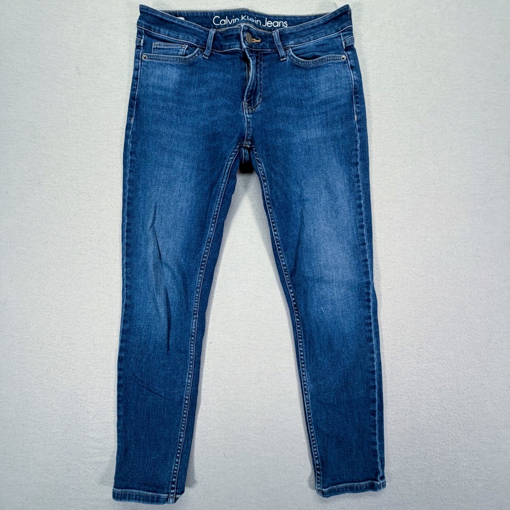 Calvin Klein Jeans Ankle Skinny Womens 6 Blue Medium Wash Denim